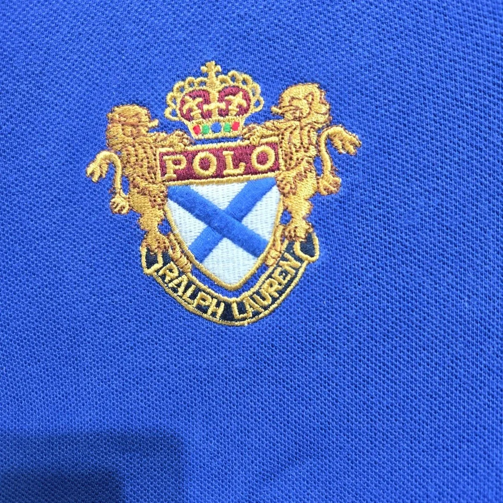 Polo Ralph Lauren Polo Crest Large Blue Big Pony Crest Custom Slim Fit 1065
